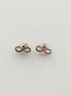 Rose gold infinity signs fashion earrings