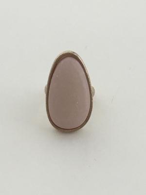 Gold tone faux pink stone type ring