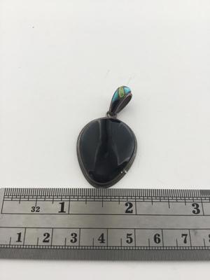 925 black fashion necklace pendant