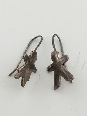 925 marked figurines earrings