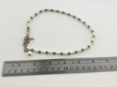 Monet white collar necklace