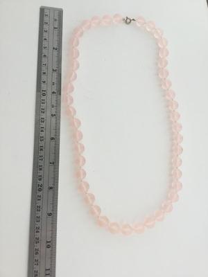 Light pink beaded fashion necklace