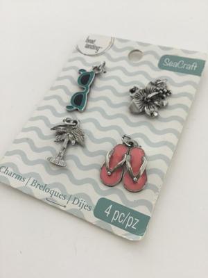 4 piece charm summer charms