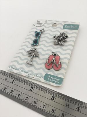 4 piece charm summer charms
