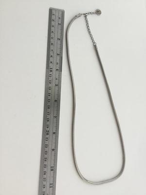 Silver tone fashion necklace