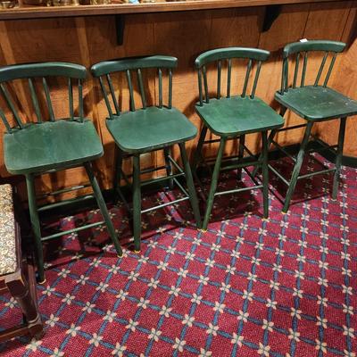 4 Wood Counter Height Stools