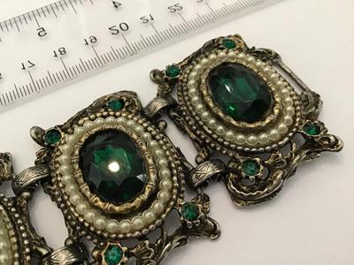 Vintage Linked Wide Bracelet