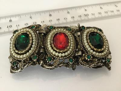 Vintage Linked Wide Bracelet