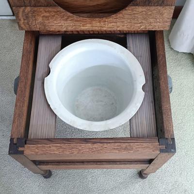 LOT 5: Vintage Wood Commode