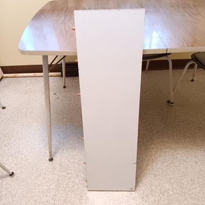 LOT 11: MCM Chrome and Formica Dining Set with Leaf
