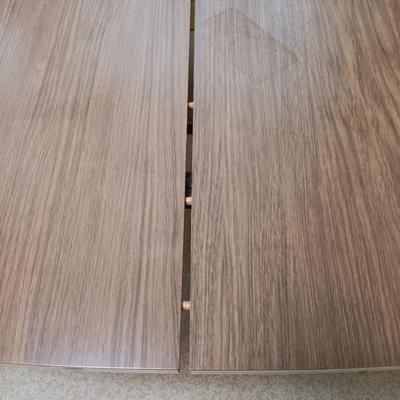 LOT 11: MCM Chrome and Formica Dining Set with Leaf
