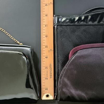LOT 26: Valerie Barad Handbag, (2) H.L. USA Clutches and Garay Handbag