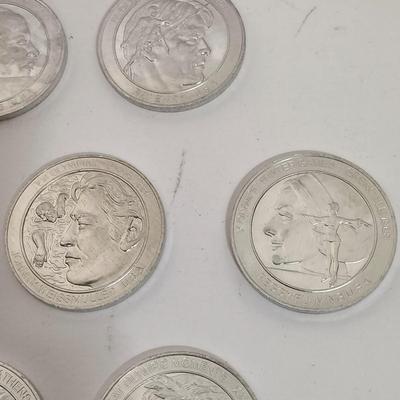 LOT 146: Great Olympic Moments 1970s Commemorative Aluminum Medals