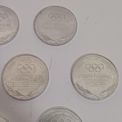 LOT 146: Great Olympic Moments 1970s Commemorative Aluminum Medals