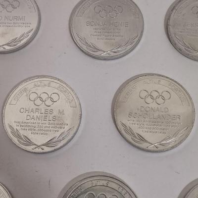 LOT 146: Great Olympic Moments 1970s Commemorative Aluminum Medals