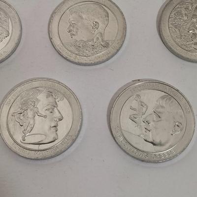LOT 146: Great Olympic Moments 1970s Commemorative Aluminum Medals