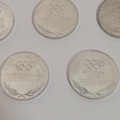 LOT 146: Great Olympic Moments 1970s Commemorative Aluminum Medals