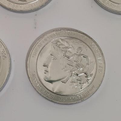LOT 146: Great Olympic Moments 1970s Commemorative Aluminum Medals