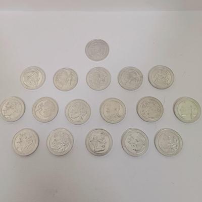 LOT 146: Great Olympic Moments 1970s Commemorative Aluminum Medals