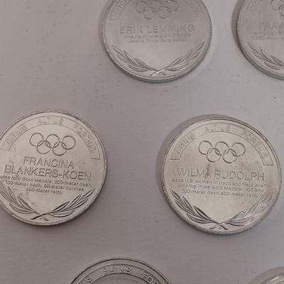 LOT 146: Great Olympic Moments 1970s Commemorative Aluminum Medals