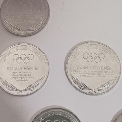 LOT 146: Great Olympic Moments 1970s Commemorative Aluminum Medals