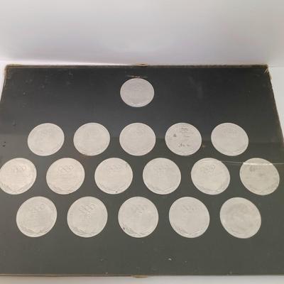 LOT 146: Great Olympic Moments 1970s Commemorative Aluminum Medals