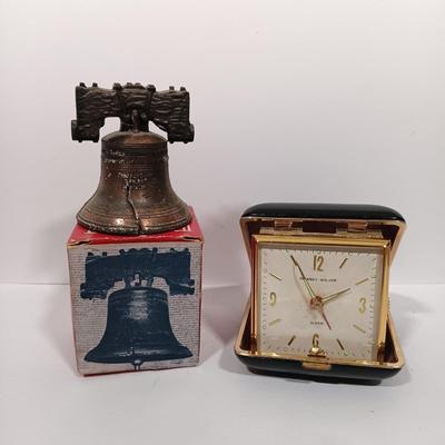 LOT 148: Phinney-Walker Folding Alarm Clock, Stellar Mini Kerosene Lamp, Ladies Wristwatches & More