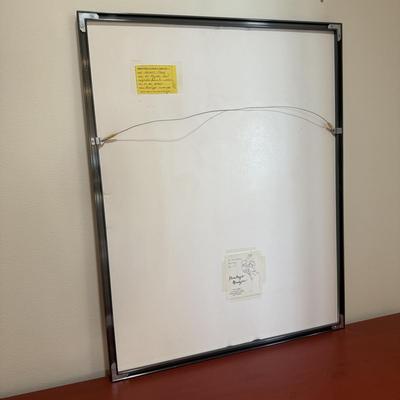 “At the Beach” Monotype by Artist Fran Knight (P-HS)