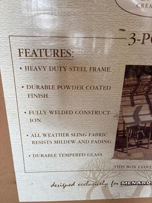 NIB 3 pc bar set