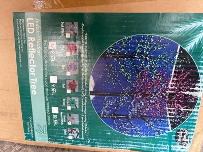 NIB 8.5’ frosted white LED tree