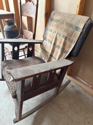 Vintage rocking chair and a side chair