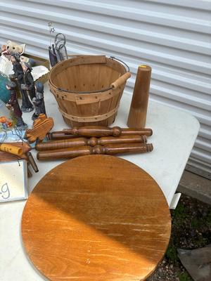 Group of decor, books in vintage