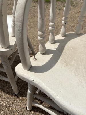 Pair of cute white chairs