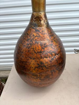 40” tall copper vase