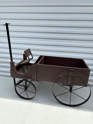 Small garden decor wagon