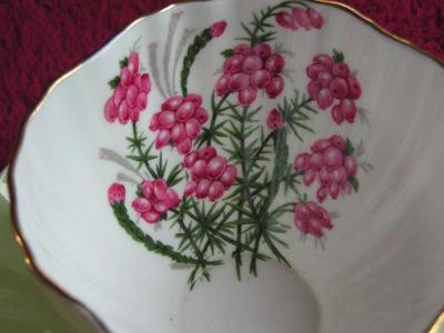 Vintage Foley Bone China (England), traditional footed teacup & saucer