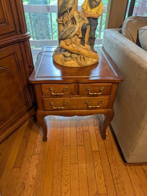 Pair Of Vintage Wooden End Table Flint & Horner