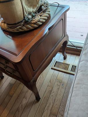 Pair Of Vintage Wooden End Table Flint & Horner