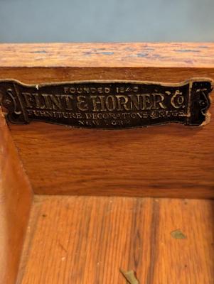 Pair Of Vintage Wooden End Table Flint & Horner