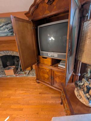 Broyhill TV Cabinet With TV