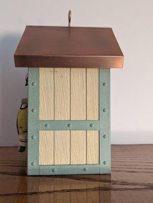 New Hallmark Birdhouse Copper Top Nature's Sketchbook By Marjolein Bastin
