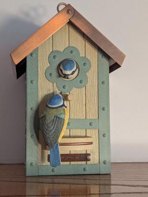New Hallmark Birdhouse Copper Top Nature's Sketchbook By Marjolein Bastin