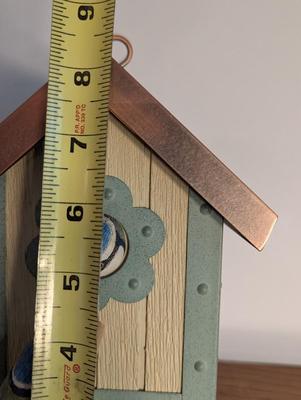 New Hallmark Birdhouse Copper Top Nature's Sketchbook By Marjolein Bastin