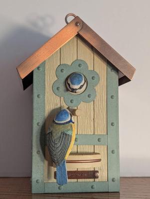 New Hallmark Birdhouse Copper Top Nature's Sketchbook By Marjolein Bastin