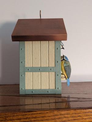 New Hallmark Birdhouse Copper Top Nature's Sketchbook By Marjolein Bastin