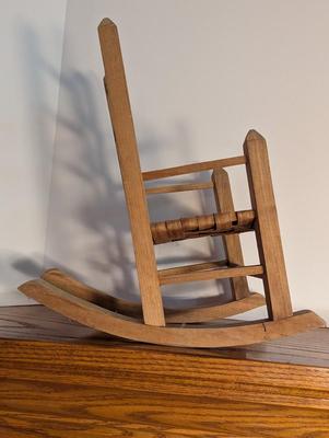 Wooden Baby Doll Rocking Chair