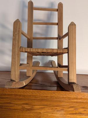 Wooden Baby Doll Rocking Chair