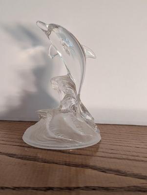 Glass Dolphin Figurine