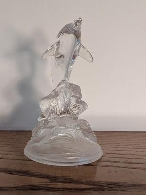 Glass Dolphin Figurine
