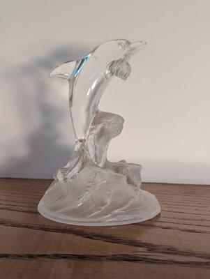 Glass Dolphin Figurine